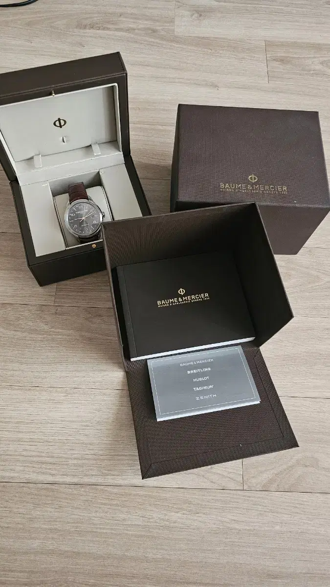 보메메르시에 BAUME & MERCIER 손목시계 클리프 톤 듀얼 타임